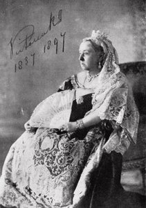 Koningin Victoria (1819-1901) De geautoriseerde Diamanten Jubileumfoto, 1897